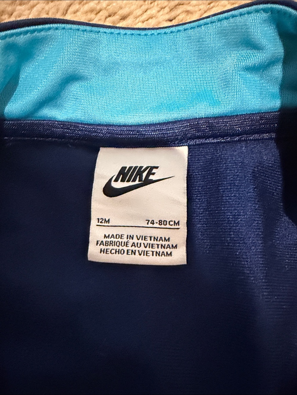 Nike Toddler Tracksuit Sets - Navy Blue & Bright Green - Picture 3 of 5